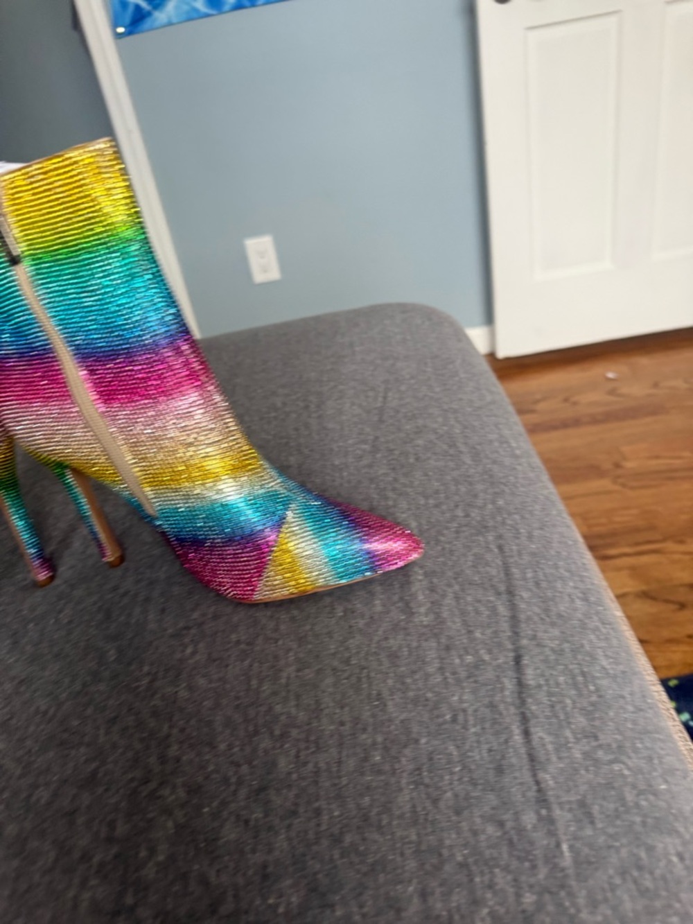 Cape Robbin Multicolor Crystal Ankle Boots - NWT - Picture 5 of 8